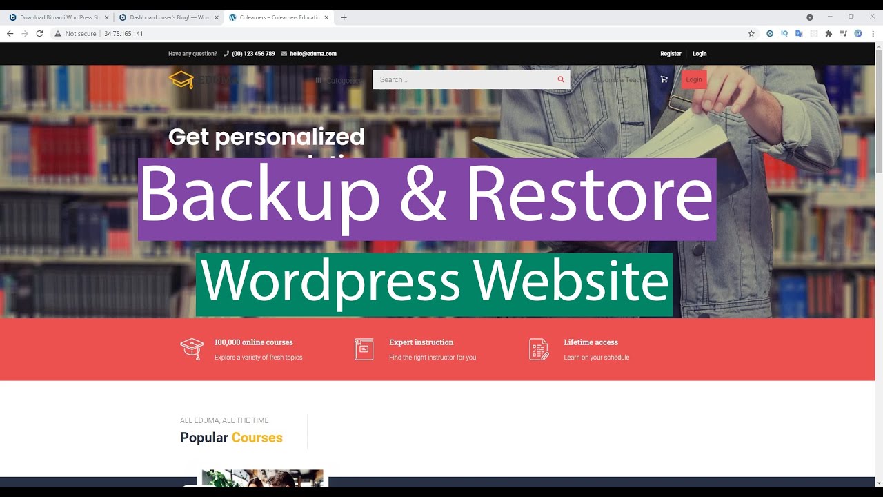 Restore a WordPress Site from Backup