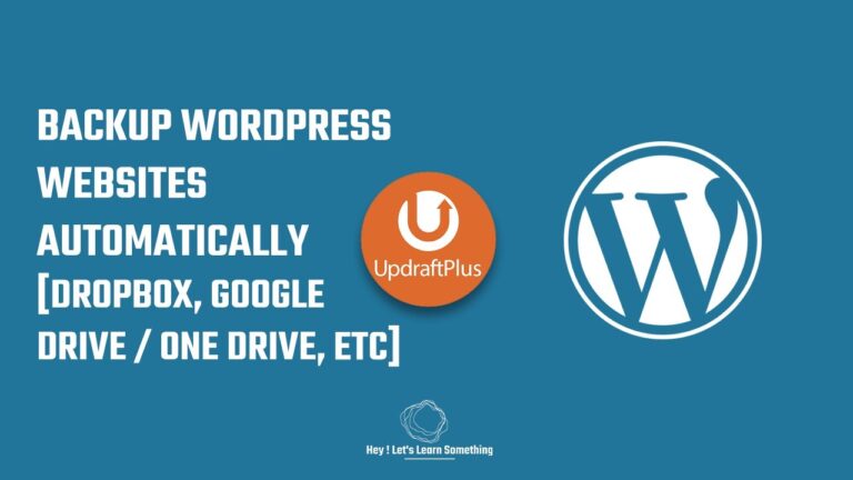 Automate WP Site Backups
